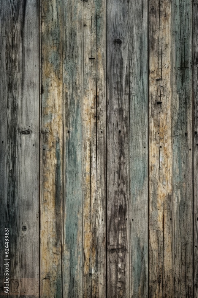 aged wooden planks with weathered texture, created with generative ai aged wooden planks with weathered texture, created with generative ai