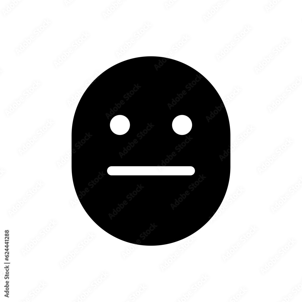 Fototapeta premium Confusion face icon