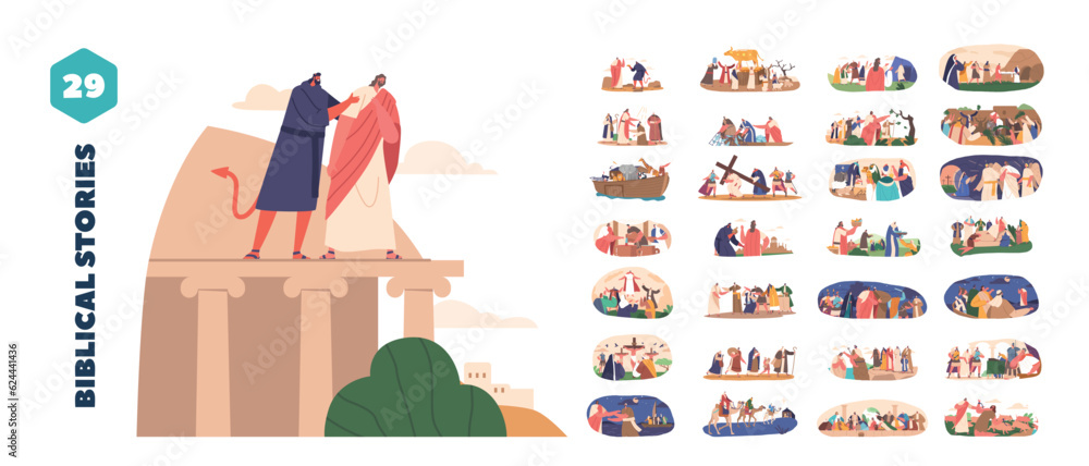 custom made wallpaper toronto digitalSet of Bible Stories, Recounts The Life Of Jesus, Depicting His Birth In Bethlehem, Teachings, Miracles, Crucifixion