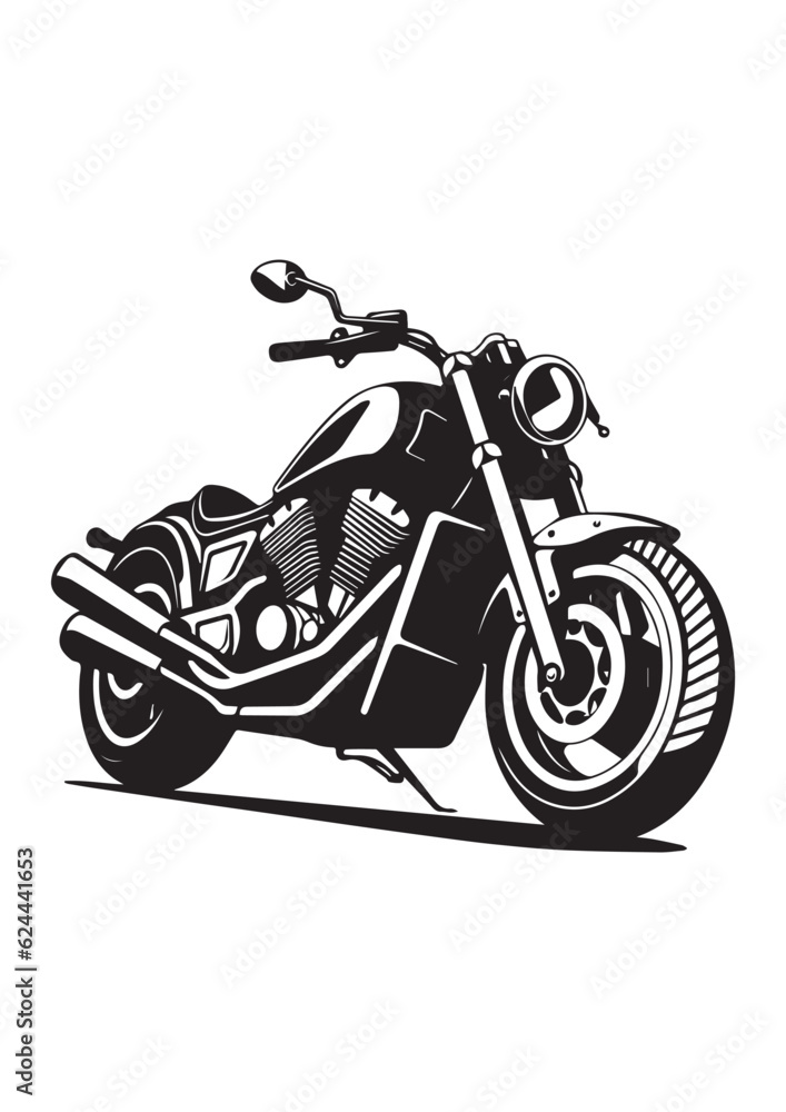 black and white motorcycle illustration,vector motorcyclist,cross ...