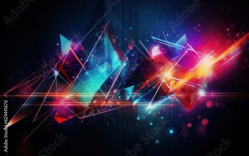 Abstract High Tech Background . AI Generative