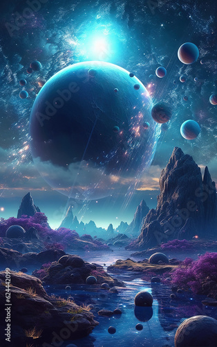Cosmic Sky Background,created with generative ai tecnology.