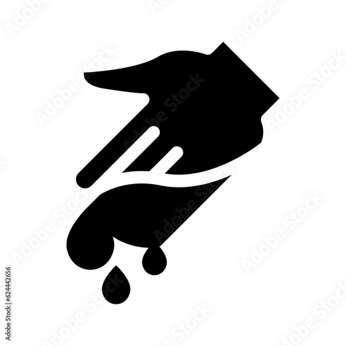 Dirty hand icon