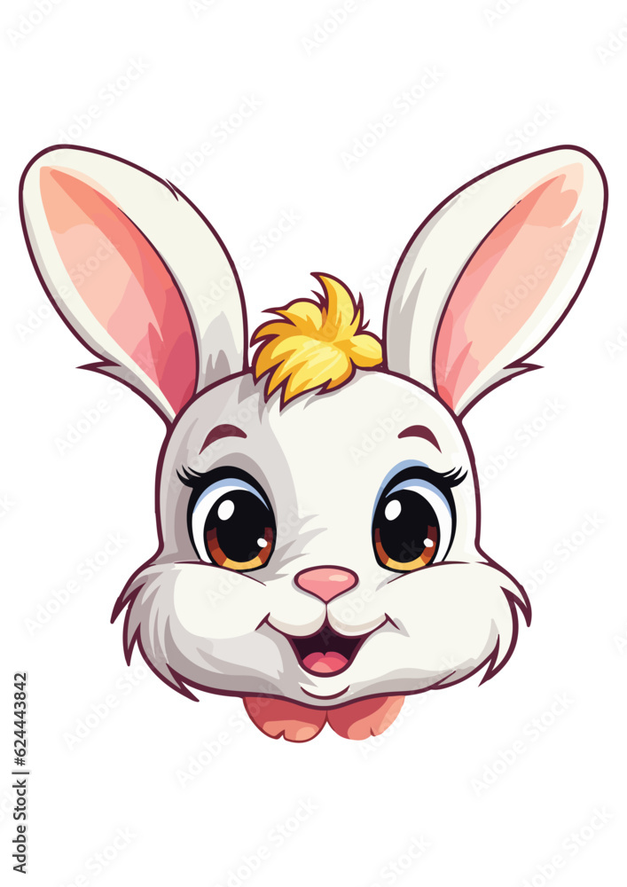 cute bunny vector print, bunny illustration, cute character prints, bunny drawing