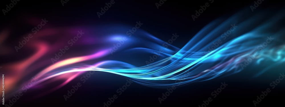 Fototapeta premium Energy Flow Background. AI Generative