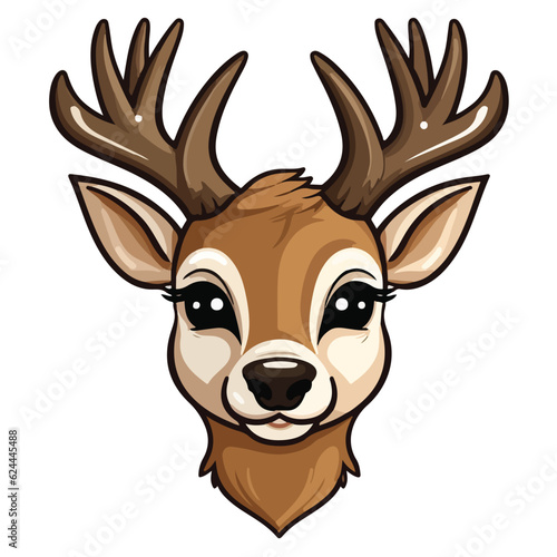cute little gazelle,fawn,wild animals,nature animals,animal illustration,animal stickers,deer,deer print,deer print,cartoon gazelle