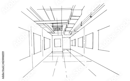 art gallery line drawing,a line drawing Using interior architecture, assembling graphics, working in architecture, and interior design, among other things.,house interior or interior design