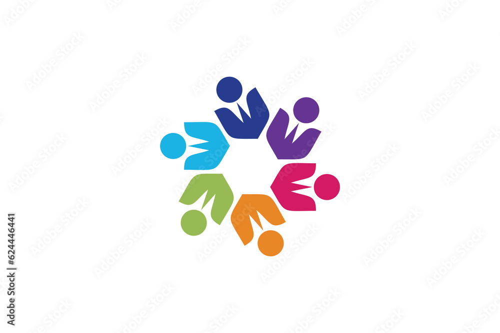 Community logo vector with modern and creative concept Community logo vector with modern and creative concept