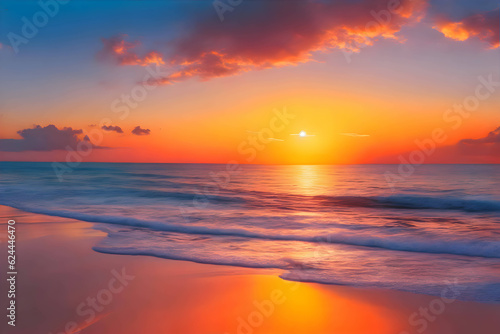 sunset over the sea, summer vibe