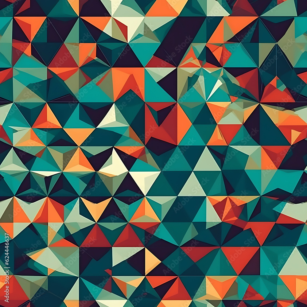 Abstract geometric background - Generative AI Abstract geometric background - Generative AI