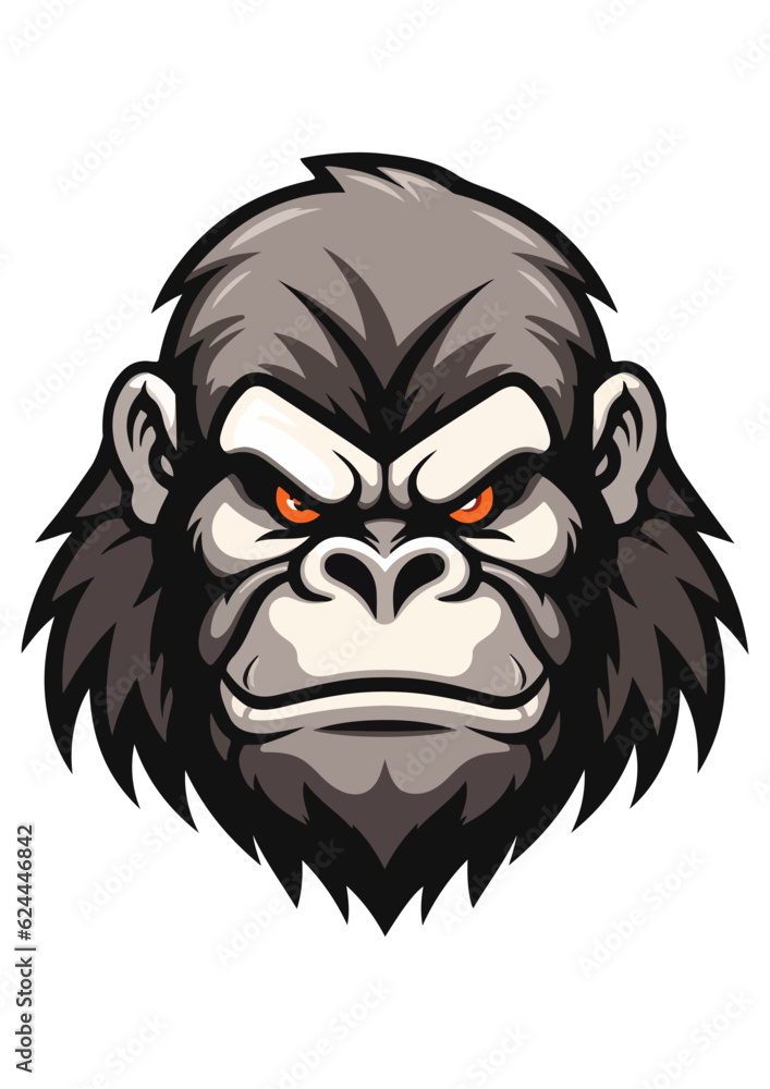 vector gorilla print,gorilla sticker,animal prints,abstract gorilla vector,illustration drawing,print ready,editable vector gorilla print,gorilla sticker,animal prints,abstract gorilla vector,illustration drawing,print ready,editable