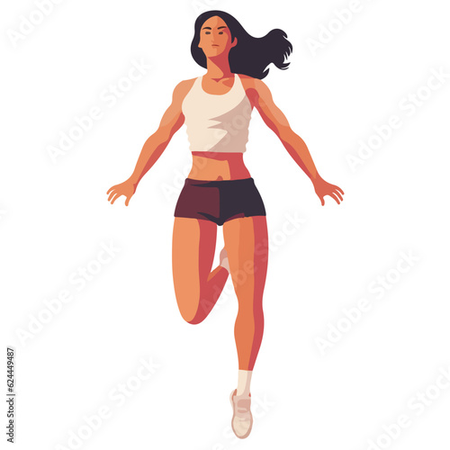 woman doing sports vector,athlete woman abstract illustration,editable eps file,ready to print