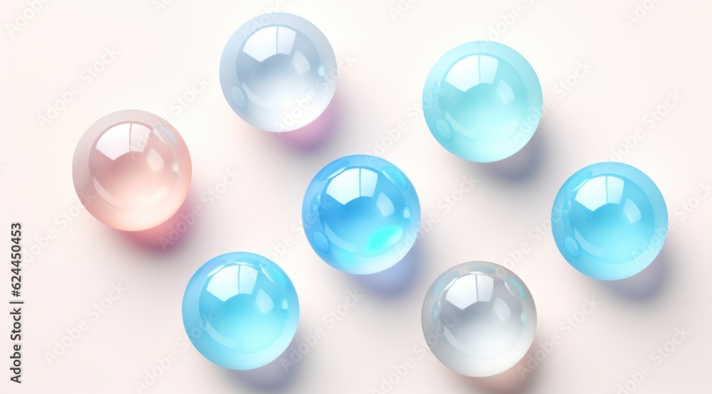 A balls icon, bright pastel color A balls icon, bright pastel color