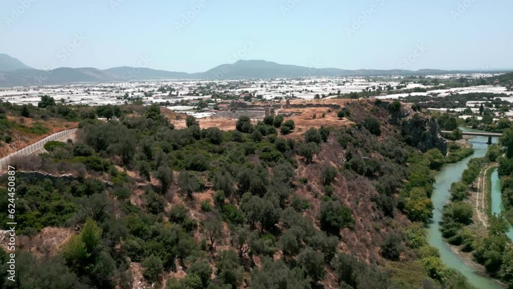 Xhantos Ancient City Aerial Vew Xhantos Ancient City Aerial Vew