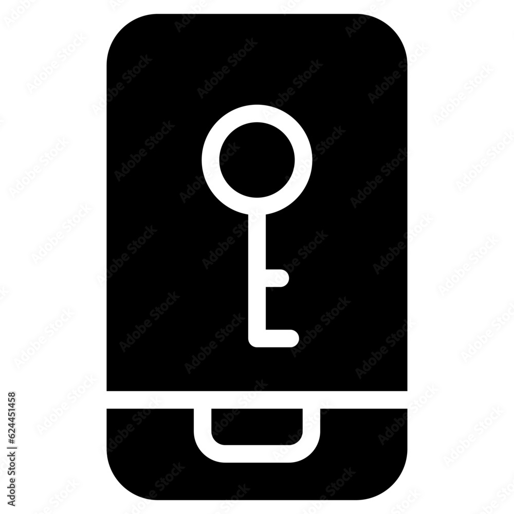 Smartphone security icon Smartphone security icon