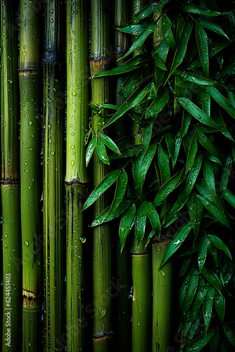 Background green bamboo texture.  © Katerina Bond