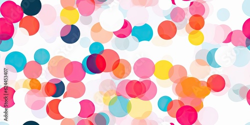  Playful Abstraction in Pixel Form" - This illustration features a seamless pattern composed of colorful circles in pixel form. Pixel Pattern Generative Ai Digital Illustration