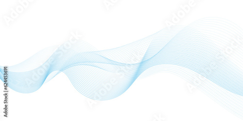 Fototapeta Naklejka Na Ścianę i Meble -  Abstract flowing wave lines particles. Design element for technology, science, modern concept.vector eps 10