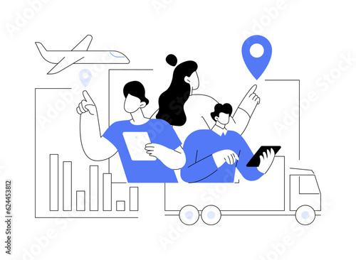 Domestic market abstract concept vector illustration.