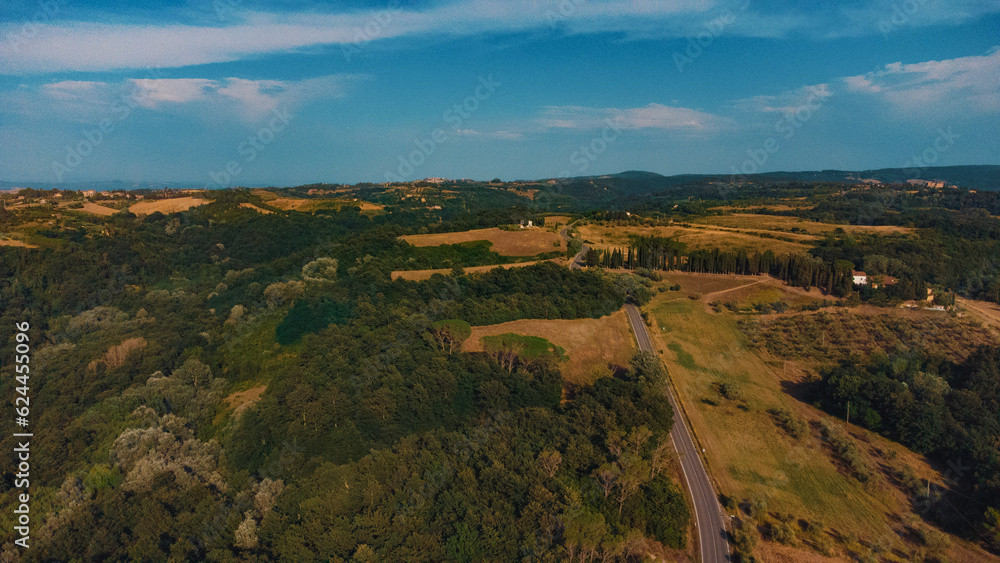 Fototapeta premium Aerial View of tuscany, Italy