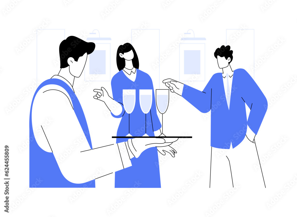 Cocktail hour abstract concept vector illustration. Cocktail hour abstract concept vector illustration.