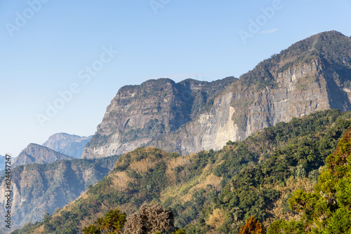 Taiwan Alishan mountain range landscape © leungchopan