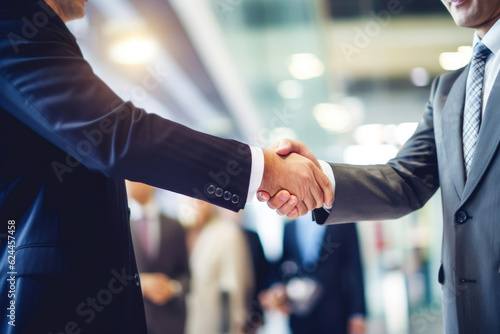 Closing the Deal: Professional Handshake. Generative AI