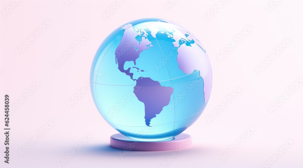 A globe icon,