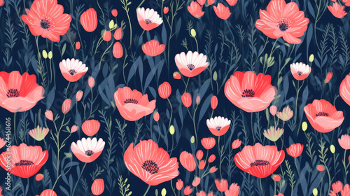 Wallpaper Mural Meadow Magic. Generative AI Torontodigital.ca