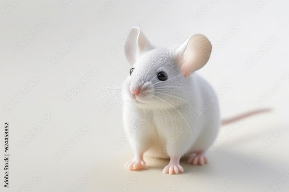 Mouse with white background. Generative AI Mouse with white background. Generative AI