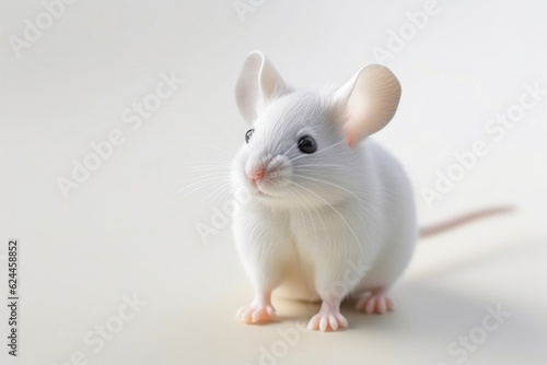 Mouse with white background. Generative AI