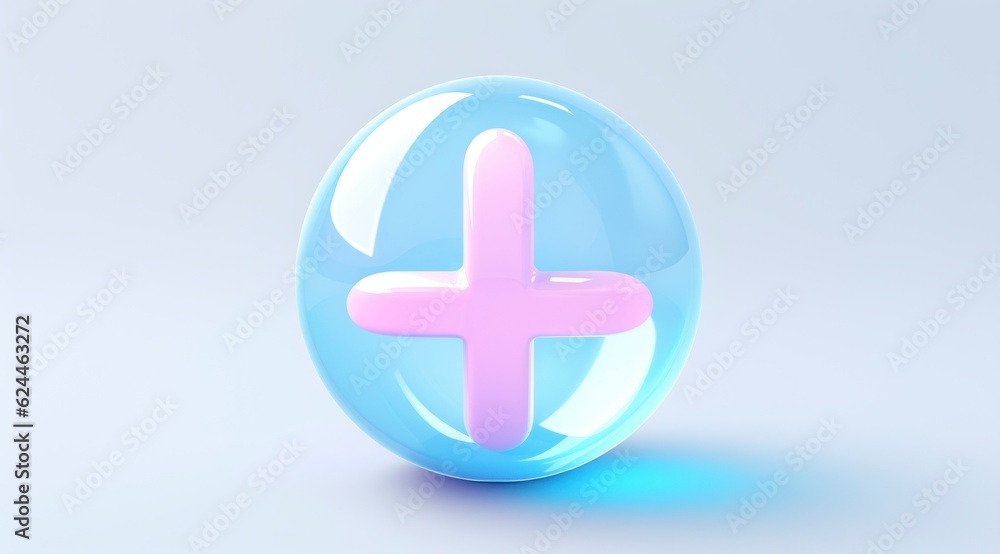 Fototapeta premium A peace icon, bright pastel color 