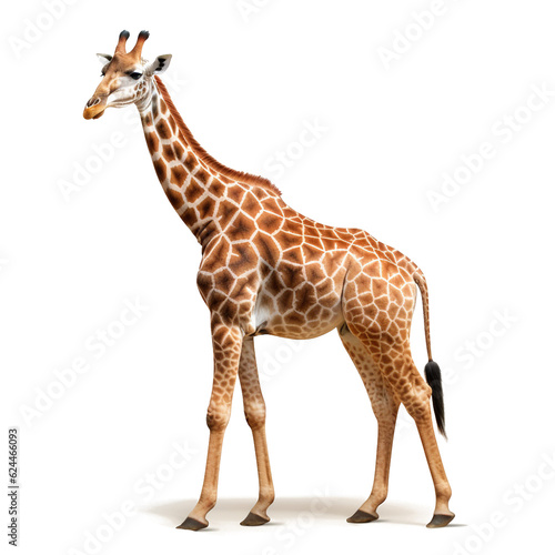 giraffe on a transparent background for decorating the project Publications and websites