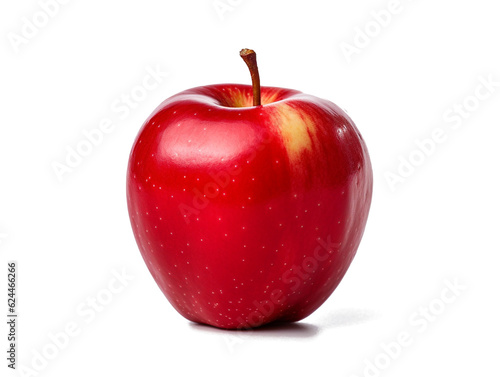 red apple on transparent background for project decoration. Publications and websites