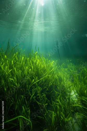 Seagrass in the ocean