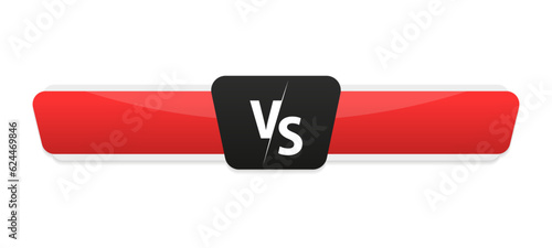 Modern versus battle background. Vs battle headline with lightning bolt. Heading against the battle. Competitions between participants, fighters or teams. Vector illustration