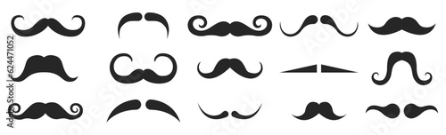  set of hipster mustache