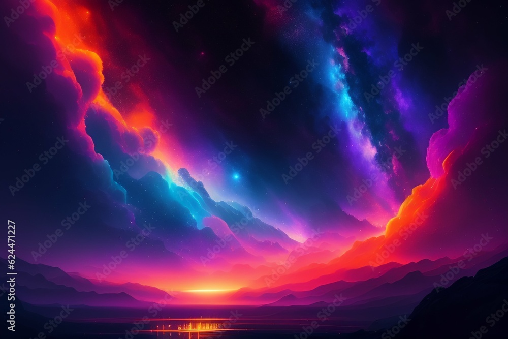 Naklejka premium nebula