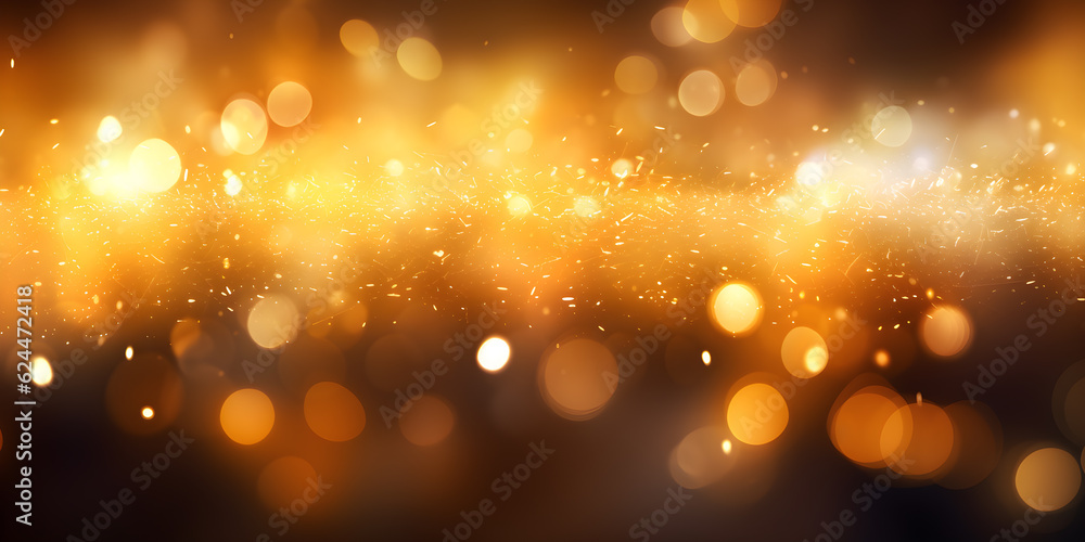 yellow glow particle abstract bokeh background yellow glow particle abstract bokeh background
