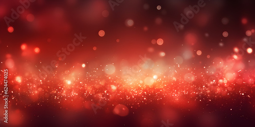red glow particle abstract bokeh background