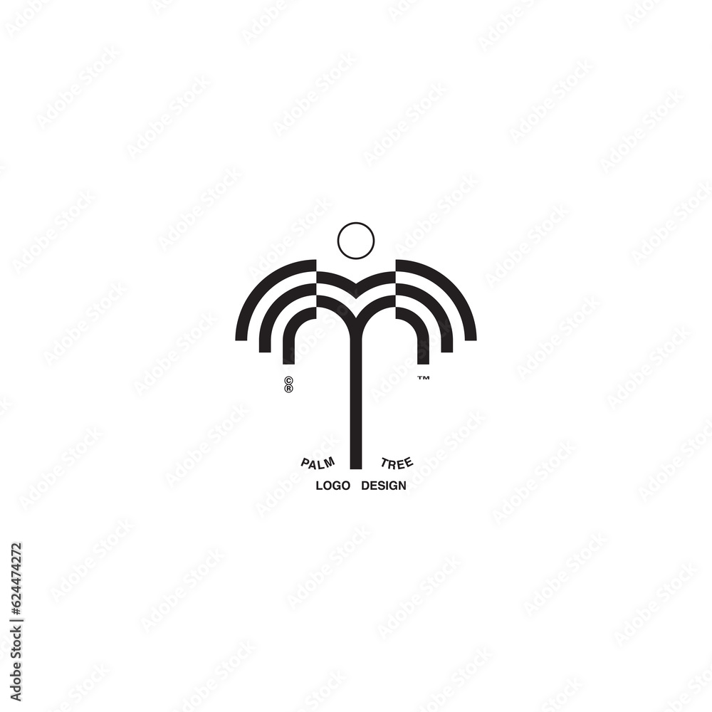 Palm logo for your design. Palm tree. Palm vector illustration. Icon sign. Palm logo for your design. Palm tree. Palm vector illustration. Icon sign.