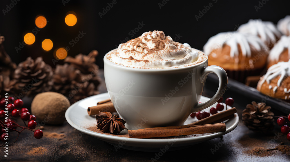 coffee with christmas cookies and coffee coffee with christmas cookies and coffee