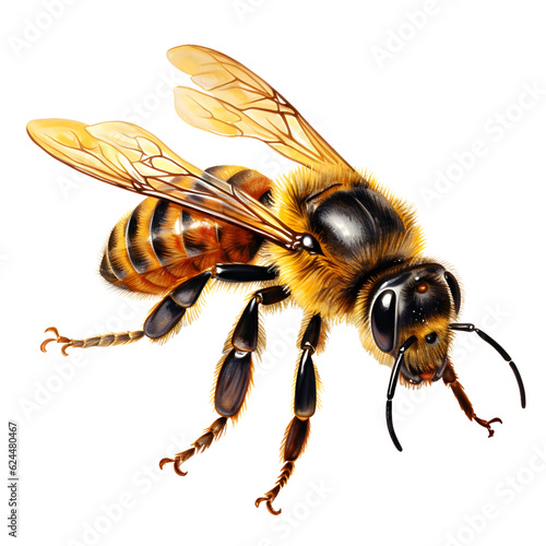 bee on white background © Bulder Creative