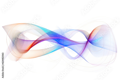 harmonious patterns swirling in an abstract shape isolated on a transparent background, generative ai © Perfect PNG