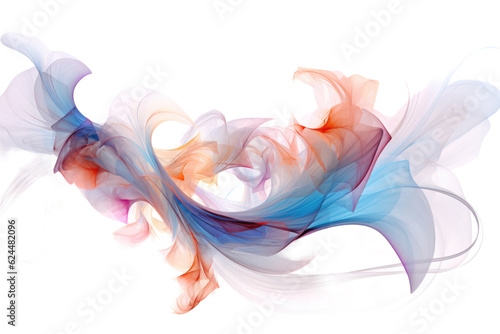 harmonious patterns swirling in an abstract shape isolated on a transparent background, generative ai © Perfect PNG
