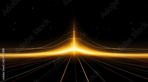  gold horizontal lines, symmetrical composition, bioluminescence, Pure white background