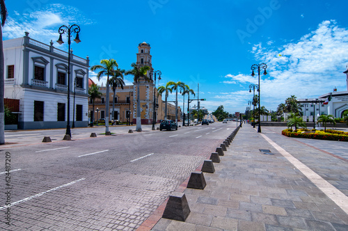 street in the city of Veracruz Mexico