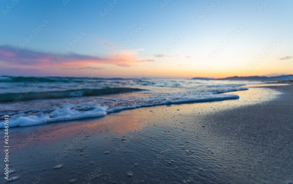 Sunset on the Mediterranean sea