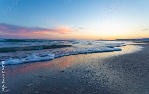 Sunset on the Mediterranean sea