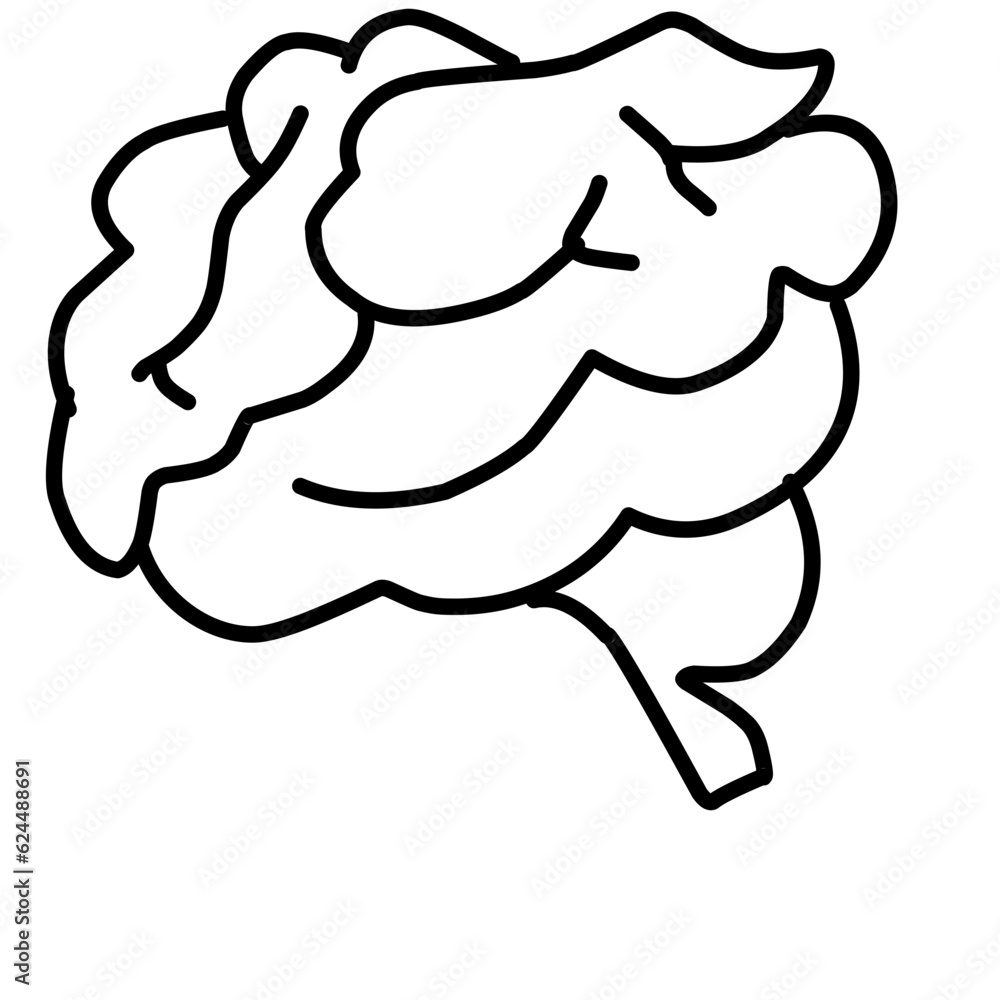Human Brain Medical Vector Icon Illustration Human Brain Medical Vector Icon Illustration
